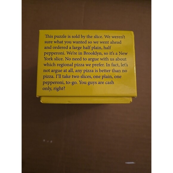 Little Puzzle Thing Area Ware Pizza Series 1 Food Shaped Jigsaw Puzzle Fun Game - Picture 6 of 7